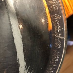 Annieglass Platinium Roman Antique Deep Bowl